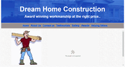 Desktop Screenshot of dreamhome-construction.com